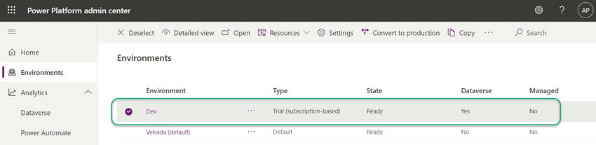 Required Environment